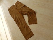Elegance, Lederhose-Ziegenvelour  gr. 46, Cognac