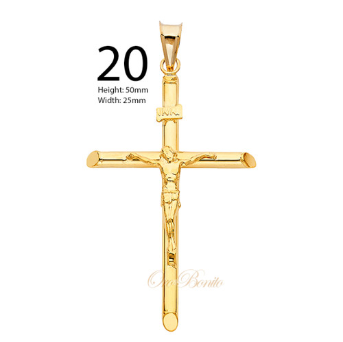 14k weiß gelbgold - 14k, kruzifix
