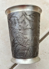 1 Vintage Zinnbecher