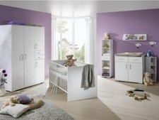 Babybett Babyzimmer komplett Kinderwagen Wickelkommode Kinderzimmer Baby Möbel