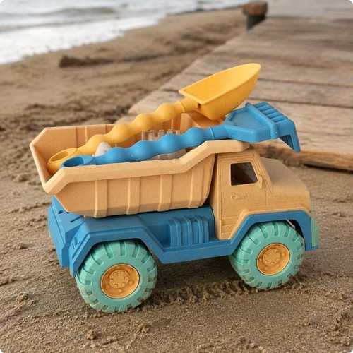 Strandset mit strohballen - strandset,