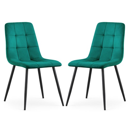 Velours polsterstuhl - 2x, velours-polsterstuhl