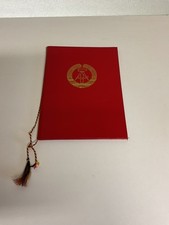 Alte Urkundenmappe Dokumentenmappe A4 DDR Mappe Retro 