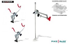 Amiaud 65cm Geberstange + 2 Stück 70MM Klemm-Rutenhalter + Lure Holder