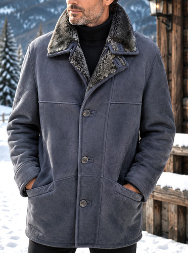 Lammfell jacke schwarz - jacke,