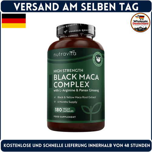 Schwarze maca 5000mg - schwarze,