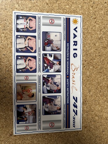 Varig 747 300 safety - 747-300,
