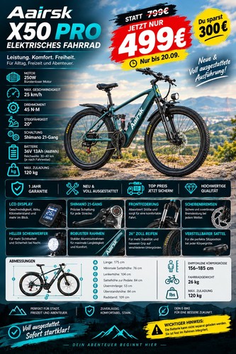 Aaairsk x50 pro mountainbike - aaairsk,