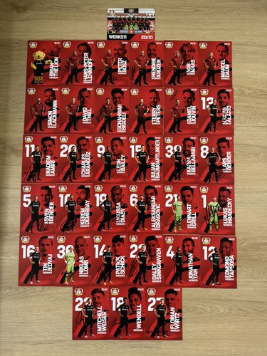 Autogrammkarten bayer 04 - 34,