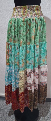 India patchwork damenrock - patchwork,