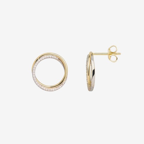 Ohrstecker bicolor 585 2 - bicolor,
