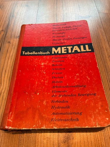 Tabellenbuch metall aus - tabellenbuch,