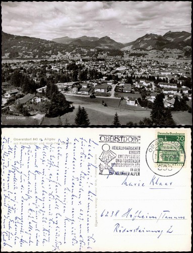 Ansichtskarte oberstdorf - ansichtskarte,