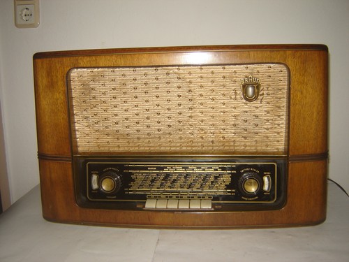 Braun röhrenradio 50er jahre - braun,