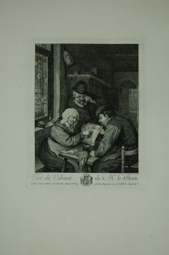 Zeitungsleser tisch - zeitungsleser, am