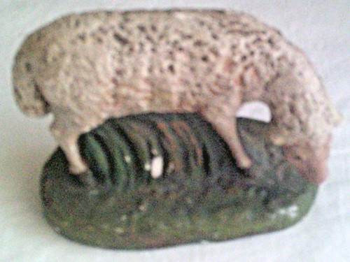 Antikes großes schaf gips - schaf,