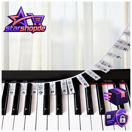 Keyboard noten aufkleber - noten,