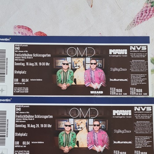 Omd tickets 08 2026 - omd, 16.08.2026