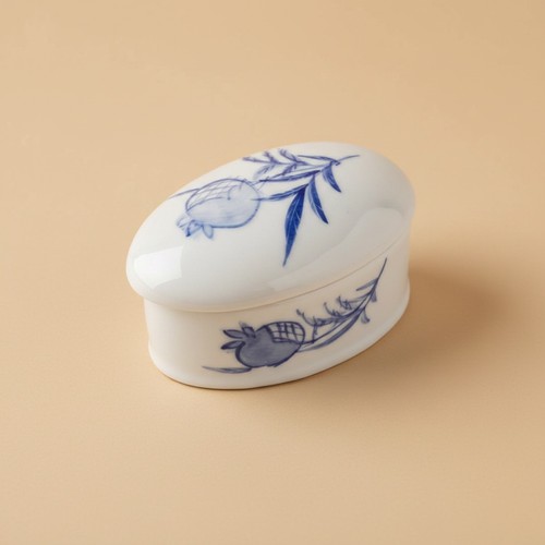 Vintage porcelain trinket box - porcelain,