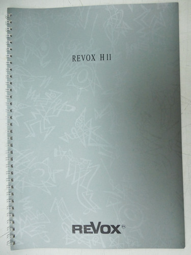 Bedienungsanleitung revox h11 - bedienungsanleitung,