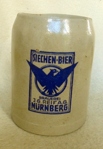 Alt bierkrug brauerei reif - bierkrug, j.g