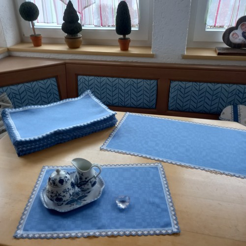 Tisch platzset taubenblau - tisch-platzset,