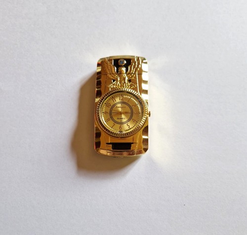 Adler feuerzeug mit uhr und - uhr,