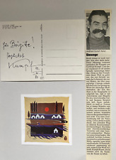 Gottfried Kumpf  -  Kunst  -   original Autogramm  - Größe 15  x 10 cm
