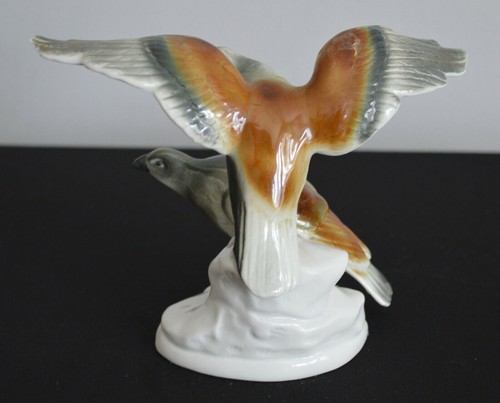 Porzellanfigur greifvögel - porzellanfigur,