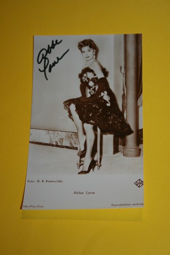 Abbe lane autogrammfoto - lane,,