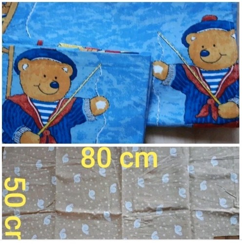 Stoffreste kinder braun - 4,