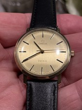 Top !  Schwere Omega 585 Gold 14k Handaufzug um 1970 Swiss vintage Herren Uhr