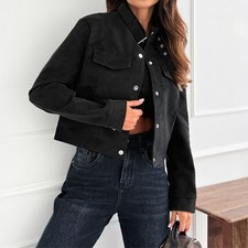 Damen Wildleder Look