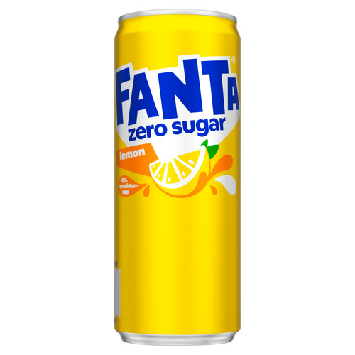 Fanta zero sugar lemon - sugar,
