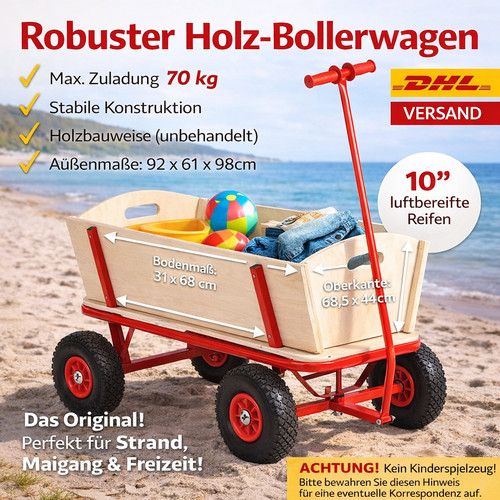 Holz bollerwagen maigang - holz-bollerwagen,