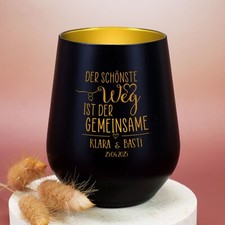 Windlicht mit Wunschnamen und