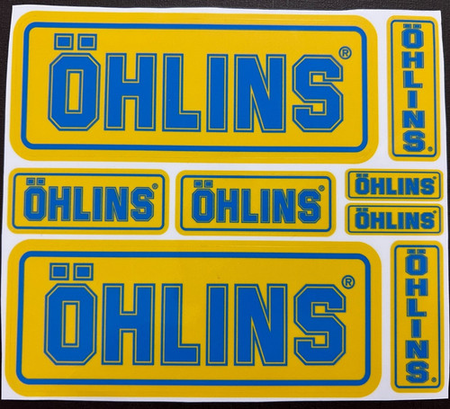 Ohlins aufkleber set gabel - aufkleber,
