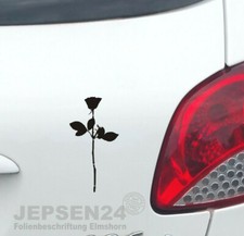 Aufkleber Rose Enjoy the Silence 15cm S070 - Farbwahl - DM Depeche Mode