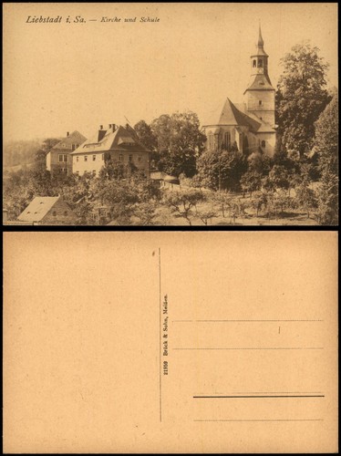 Ansichtskarte liebstadt kirche - liebstadt,