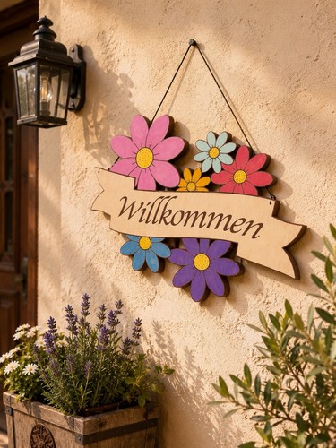 Willkommen schild frühling - willkommen,