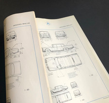 MERCEDES GARAGENMASSE..W100 / W108 / W109 / W111 / W113 / W114 / W115...TOP 1969