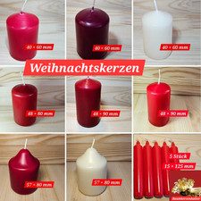 Stumpenkerzen Weihnachtskerzen Baumkerzen Kerzen Dekokerzen Advent Adventskranz