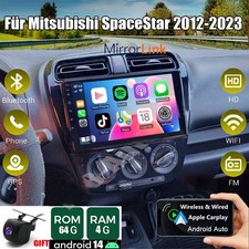 Für Mitsubishi Mirage Space Star Autoradio Apple CarPlay Android 14 GPS Navi