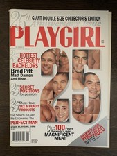 US Magazin Playgirl -06/1998 Collectors Edition Brad Pitt, Matt Damon 200 Seiten