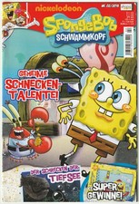 ✪ SPONGEBOB SCHWAMMKOPF #2/2013 + Poster/ohne Beilage, Ehapa COMICHEFT Z1-