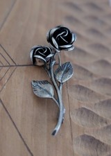 Vintage 925 Silber Brosche