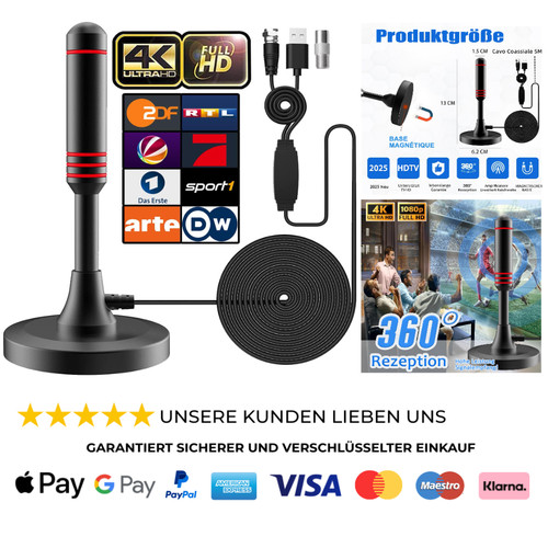 Dvb antenne mit verstärker - t2,