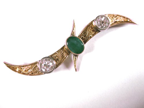 Antike brosche gold - antike,