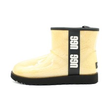 UGG Damen Classic Mini Boot Boots Gelb Synthetik gefüttert Stiefeletten EU 39