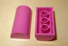 G5608 Lego 6192 Slope 2 Rundsteine pink  -  dark pink